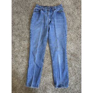VTG LEVIS Denim Pin Stripe Jeans Sz 27x31 High Waist 90s Casual Classic